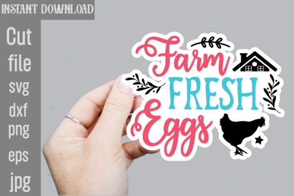 Farm Fresh Eggs SVG Stickers: A Designer Review