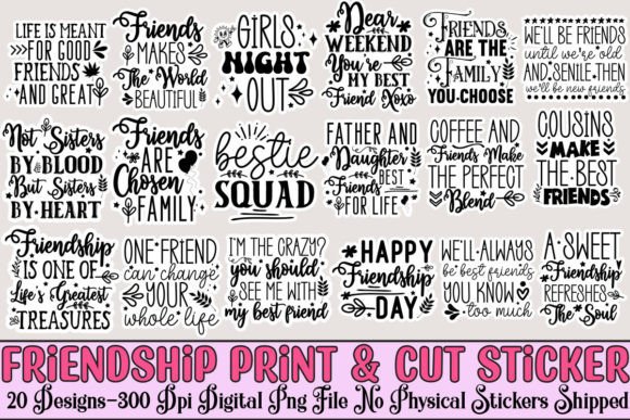 Funny Friendship Print Stickers Bundle Review