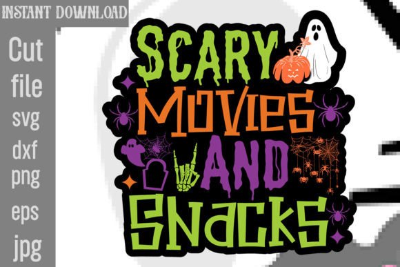 Scary Movies and Snacks SVG Cut File Review