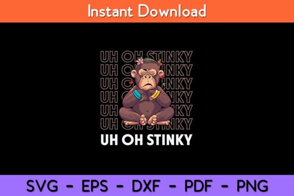 Uh Oh Stinky Poop Meme Funny Monkey Review