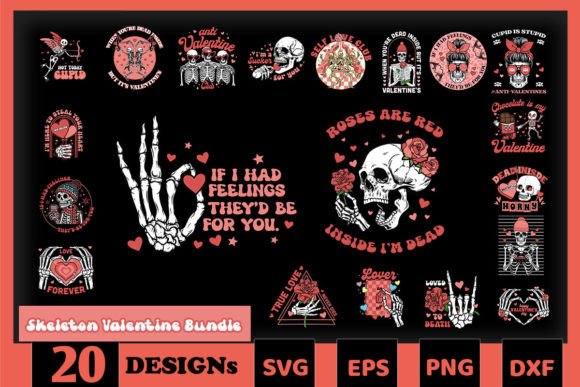 Valentine Skeleton SVG Bundle: A Designer Review